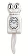 Kit Cat Klock Miss Kitty Cat Klocks White