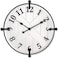Presentime Co Farmhouse Series Barn Door Clock 24 inch Silent No Ticking Solid Wrought Iron with Shiplap Design Elegant Cream White