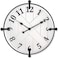 Presentime Co Farmhouse Series Barn Door Clock 24 inch Silent No Ticking Solid Wrought Iron with Shiplap Design Elegant Cream White