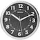 Seiko Wall Clock SilverTone Metallic Case Luminous Numerals