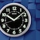 Seiko Wall Clock SilverTone Metallic Case Luminous Numerals
