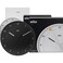 Braun Classic Mixed Analogue Wall Clock Home Gift Bundle with Silent Sweep Movement Easy to Read 30cm Diameter in Black White Model BC17B BC17W 2 Pack