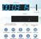 CHKOSDA Digital Wall Clock Oversize Led Digital Clock Large Display with Auto Dimmer Huge Countdown Timer with Remote Control 27 Wide Display 6 Digits Wall Mount Date and TemperatureIce Blue