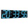 CHKOSDA Digital Wall Clock Oversize Led Digital Clock Large Display with Auto Dimmer Huge Countdown Timer with Remote Control 27 Wide Display 6 Digits Wall Mount Date and TemperatureIce Blue