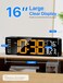 MASHI Digital Wall Clock 16 Large Display Digital Clock with Remote Control AutoDimming Wall Clock with Night Light DST Date WeekTemp for Living Room Bedroom Decor Gift for Elderly