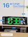 MASHI Digital Wall Clock 16 Large Display Digital Clock with Remote Control AutoDimming Wall Clock with Night Light DST Date WeekTemp for Living Room Bedroom Decor Gift for Elderly