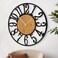 LEIKE Large Wall ClocksSilentNon TickingBattery Operated Rustic Round Modern Big Wood Wall Clock for Living Room BedroomKitchenFarmhouseOfficeHome Decor