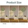 Roymnie Wall Clock Green Silent Wall Clocks Battery Operated 8 InchModern Non Ticking Analog Clock Decorative for Kitchen Office Bathroom BedroomGold