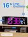 MASHI Digital Wall Clock 16 Large Display Digital Clock with Remote Control AutoDimming Wall Clock with Night Light DST Date WeekTemp for Living Room Bedroom Decor Gift for Elderly