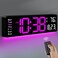 MASHI Digital Wall Clock 16 Large Display Digital Clock with Remote Control AutoDimming Wall Clock with Night Light DST Date WeekTemp for Living Room Bedroom Decor Gift for Elderly