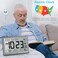 HODIK Wall Clock Atomic with Indoor Outdoor Temperature Battery Powered Easy Reading with 105 Inch LCD Display 330FT Range Table Wall Clock with DST 1224 Hour for Living Room Kitchen Silver