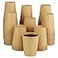 Kuerqi Paper Cups 100 Pack 8 Oz Kraft Disposable Cups Paper Coffee Cups 8 Oz Hot Cups Water Cups for Home Office Outdoor