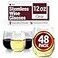 Reli. Reli Disposable Wine Glasses 48 Pack 12oz Plastic Stemless Wine Glasses Disposable Clear and Stemless for Parties Cocktails Whiskey Weddings Shatterproof