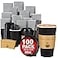 Lamosi 16 oz Coffee Cups with Lids 100 Pack 16 oz Disposable Coffee Cup with Stir Sticks and Sleeves To Go Hot Paper Cup for Home Travel Office