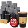 Lamosi 16 oz Coffee Cups with Lids 100 Pack 16 oz Disposable Coffee Cup with Stir Sticks and Sleeves To Go Hot Paper Cup for Home Travel Office