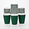 Restaurantware Ripple Wall Coffee Cups 25 Count 12 Ounce Insulated Forest Green Paper Cups Rolled Rim SpillResistant Disposable Paper NonSlip for Coffee Beverages
