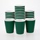 Restaurantware Ripple Wall Coffee Cups 25 Count 12 Ounce Insulated Forest Green Paper Cups Rolled Rim SpillResistant Disposable Paper NonSlip for Coffee Beverages
