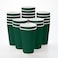 Restaurantware Ripple Wall Coffee Cups 25 Count 16 Ounce Insulated Forest Green Paper Cups Rolled Rim SpillResistant Disposable Paper NonSlip for Coffee Beverages