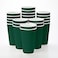 Restaurantware Ripple Wall Coffee Cups 25 Count 16 Ounce Insulated Forest Green Paper Cups Rolled Rim SpillResistant Disposable Paper NonSlip for Coffee Beverages
