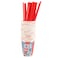Fizz Creations ICEE Officially Licensed 20Pack Paper Slushie Cups Straws 9oz Disposable Frozen Drink Cups with Red Cardboard Straws for Parties Home and ICEE Machines