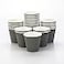 Restaurantware 8 Ounce Double Wall Disposable Coffee Cups 500 Insulated Gray Paper Tumblers with Ripple Wall Design Lids Sold Separately for Hot Drinks like Tea Hot Chocolate and More
