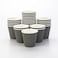Restaurantware 8 Ounce Double Wall Disposable Coffee Cups 500 Insulated Gray Paper Tumblers with Ripple Wall Design Lids Sold Separately for Hot Drinks like Tea Hot Chocolate and More