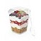 Zappy 100 Pack 5 oz Plastic Dessert Cups with Lids and Spoons AppetizerParfait Glasses for Party Dessert Shooters Ice Cream Fruit Cups