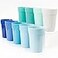 Youngever 18 Pack 12 Ounce Plastic Kids Juice Tumblers Unbreakable Drinking Glasses Plastic Cups Reusable Stackable NO BPA Toprack Dishwasher Safe Coastal Colors