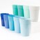 Youngever 18 Pack 12 Ounce Plastic Kids Juice Tumblers Unbreakable Drinking Glasses Plastic Cups Reusable Stackable NO BPA Toprack Dishwasher Safe Coastal Colors
