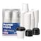 Fit Meal Prep 100 Pack 4 oz Disposable Coffee Cups with Black Lids Mini HotCold To Go Coffee Cups Leak Proof Paper Cups with Lids for Tea Cocoa Espresso