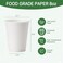ECOEXTRA Coffee Cups 8 oz 400 Pack Disposable Paper Cups 8 oz White Paper Hot Coffee Cups Suitable for Party Picnic Travel and Events