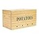 Xbopetda Potato Storage Bamboo Storage Bin for Potato Kitchen Storage Canister with Wooden Lid Aerating Storage Holes Kitchen Pantry Organizer Box Fruit Vegetable Fresh Keeper Needed Assemble