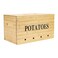 Xbopetda Potato Storage Bamboo Storage Bin for Potato Kitchen Storage Canister with Wooden Lid Aerating Storage Holes Kitchen Pantry Organizer Box Fruit Vegetable Fresh Keeper Needed Assemble