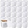 Mifoci 24 Pack 338 Oz 1L Max Fill Square Deli Containers with Lids Airtight Ice Cream Bucket with Handle Reusable Freezer Microwave Safe Plastic Food Storage Containers Pail for Snack Take out