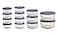 Anchor Hocking 26 Piece Glass Storage Containers with Lids 13 Glass Food Storage Containers 13 Navy Blue SnugFit Lids