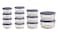 Anchor Hocking 26 Piece Glass Storage Containers with Lids 13 Glass Food Storage Containers 13 Navy Blue SnugFit Lids
