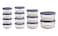 Anchor Hocking 26 Piece Glass Storage Containers with Lids 13 Glass Food Storage Containers 13 Navy Blue SnugFit Lids