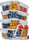 Prep Naturals PrepNaturals 5 Pack 34 Oz Glass Meal Prep Containers Dishwasher Microwave Freezer Oven Safe Glass Storage Containers with Lids MultiCompartment