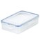 LocknLock LOCK LOCK Easy Essentials On The Go Meal Prep Lunch Box Airtight Containers with Lid BPA Free Rectangle 3 Section 27 oz Clear