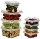 Decony Plastic Deli Containers with Lids 8 Oz 25 Pack Square Clear Plastic Containers TamperProof BPAFree Take Away Food Containers Space Saver Airtight Freezer Safe Meal Prep Containers