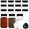 Dicunoy 16 Pack 17 OZ Plastic Spice Containers Large Seasoning Jars with Shaker Lids Reusable Empty Storage Bottle for Kitchen Storing Spice Powders
