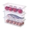 Other STARSLIFE Food Storage Containers Refrigerator Classified Organizer Case with Removable Drain Plate and Lid Plastic Stackable Box Keep Fresh for Fish Meat Vegetables Fruits ect Pack of 3