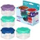 Sistema To Go Collection Mini Knick Knack Snack Container 2 oz60 mL PinkGreenBluePurple 4 Count