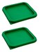 Cambro SFC2452 Covers Set of 2 For 2 4Quart Containers Kelly Green Polyethylene NSF