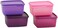 Tupperware Keep Tab Plastic Container Set 500Ml Set of 4 Multicolor You may get any 4 colour