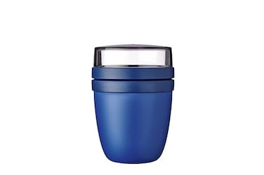 Mepal Overnight Oats jar Practical Yoghurt Cup Muesli Cup Separate Compartments for Yoghurt Muesli Suitable for Freezer Microwave Dishwasher 500 ml 200 ml Vivid Blue