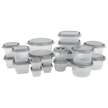 GoodCook EveryWare 40Piece Food Storage Container Set BPAFree Plastic Click and Fresh Lids Assorted Sizes with Integrated Measurements Durable and Secure Food Containers for Leftovers