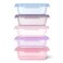 Ello Snap Nest 10Piece 45 Cup Plastic Meal Prep Set Reusable Food Containers for Healthy Eating Freezer Dishwasher Safe Berry Fields