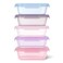 Ello Snap Nest 10Piece 45 Cup Plastic Meal Prep Set Reusable Food Containers for Healthy Eating Freezer Dishwasher Safe Berry Fields