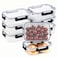 HOMBERKING 8 Pack 36oz Large Glass Meal Prep Containers with lids Glass Food Storage Containers with Leak Proof Snap Lock Lids Airtight Bento lunch Boxes Kitchen Storage Oven Freezer and Dishwasher Sa